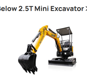 BELOW 2.5T MINI EXCAVATOR