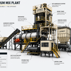 Asphalt Drum Mix Plant – Continuous Type Hot Mix Plant for Road Construction